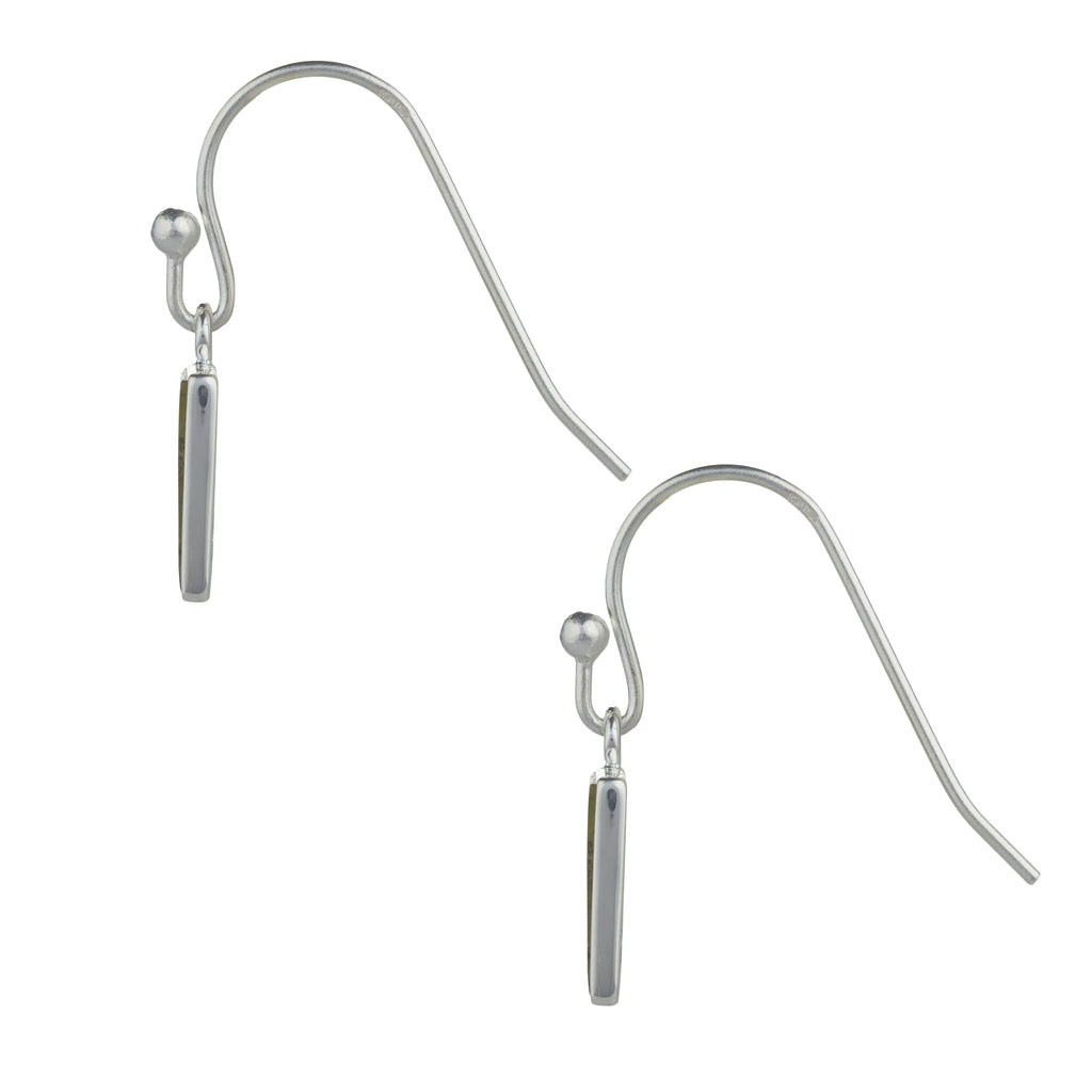 Fairy Tree Earrings Silver Connemara marble