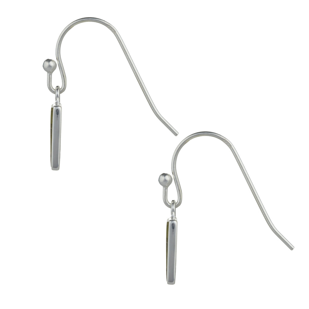 Fairy Tree Earrings Silver Connemara marble