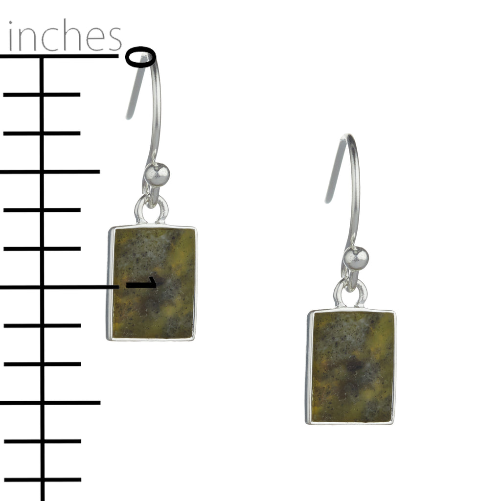 Fairy Tree Earrings Silver Connemara marble