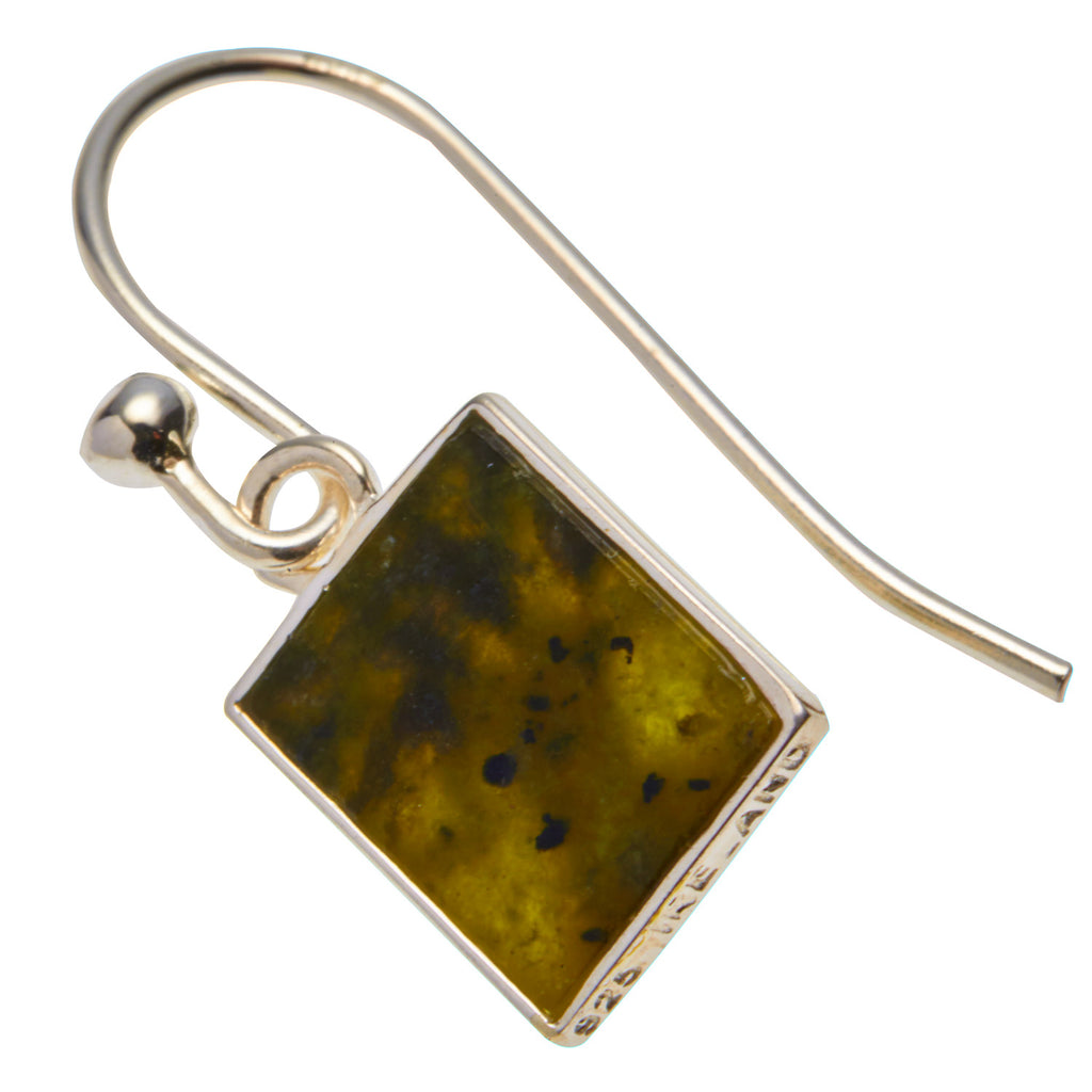 Fairy Tree Earrings Silver Connemara marble