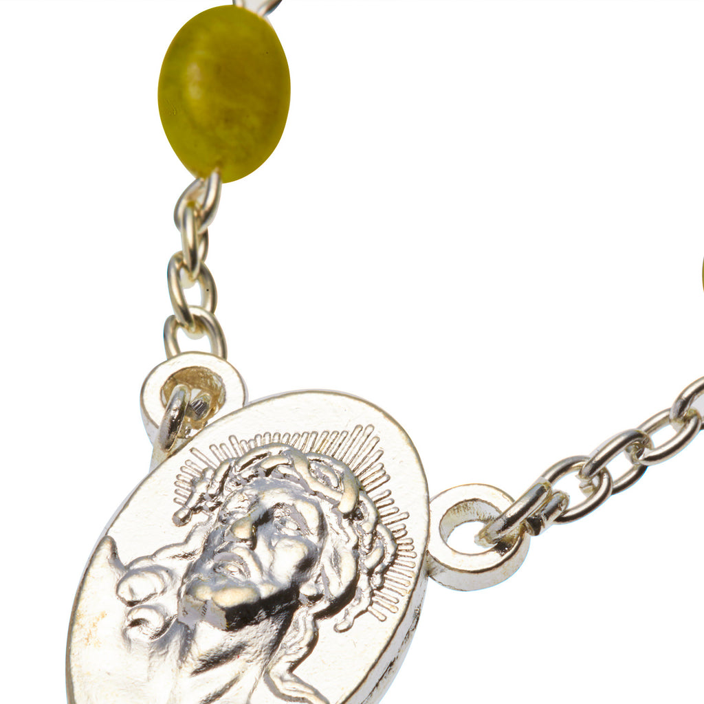 Connemara Marble Rosary, with Traditional 'West of Ireland' Crucifix Design