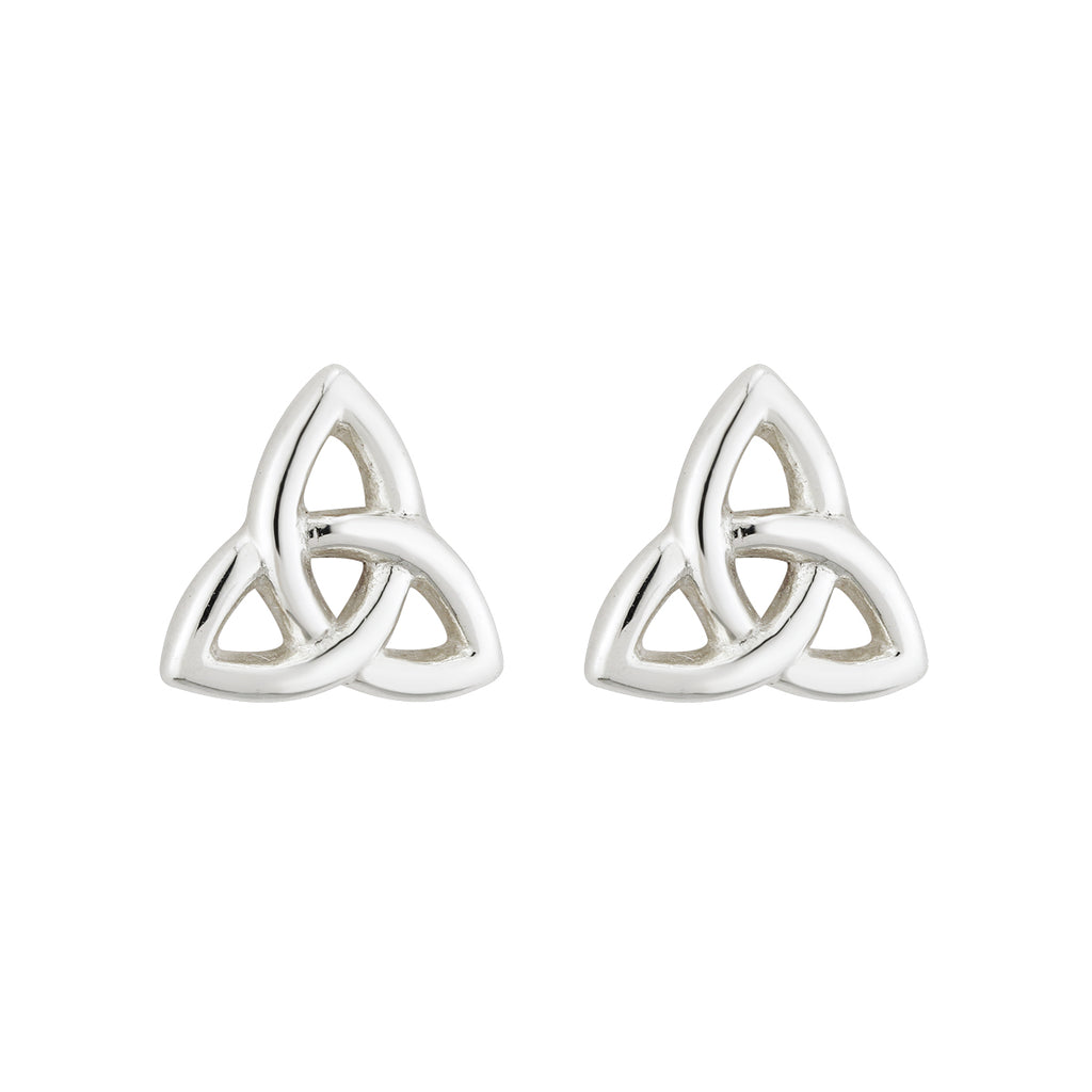 Trinity Knot Earrings Tiny Studs Sterling Silver