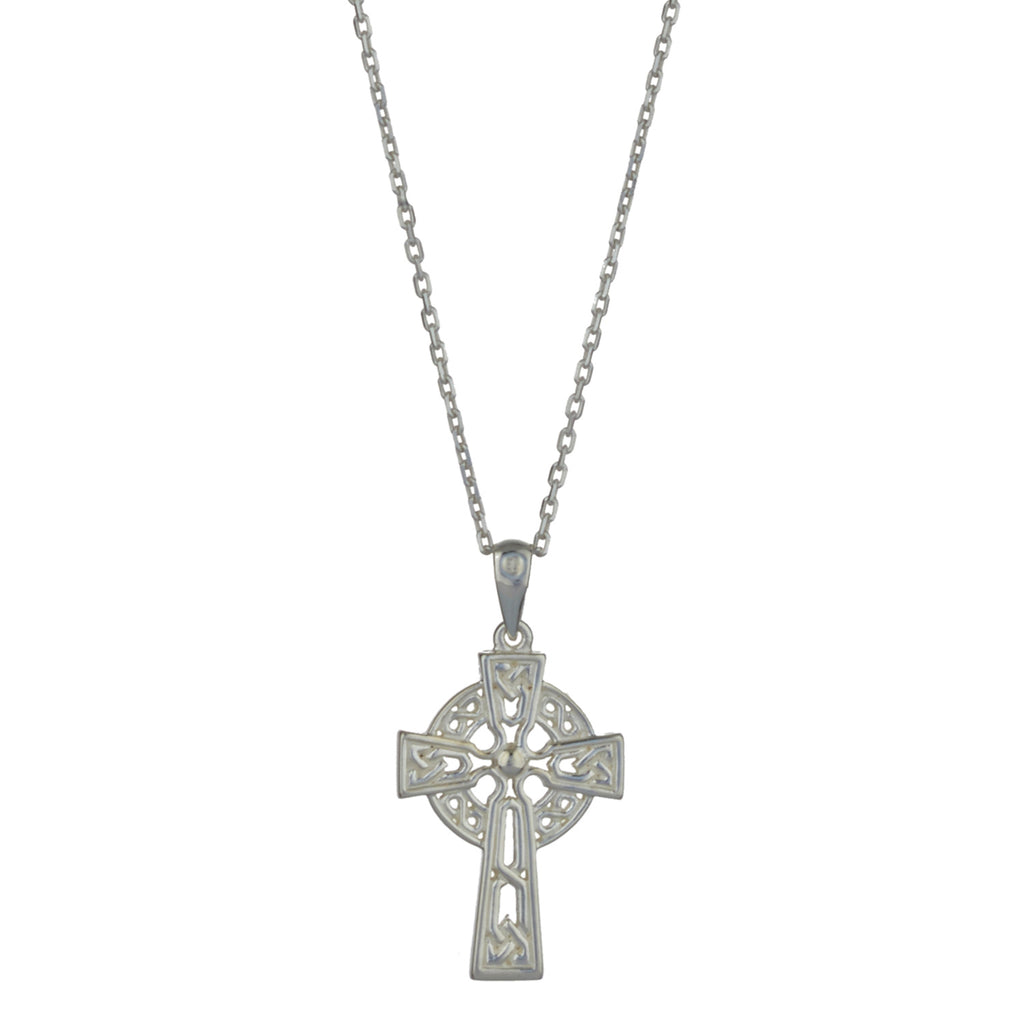 Celtic Cross Sterling Silver Pendant with 18" Silver Chain