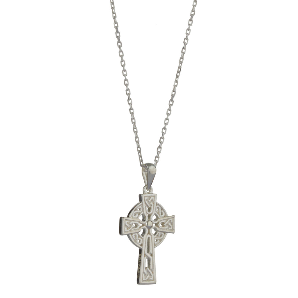 Celtic Cross Sterling Silver Pendant with 18" Silver Chain